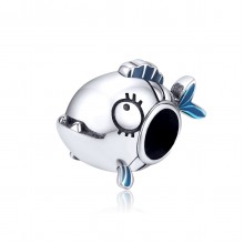 Talisman argint Lucky Fish 3D Design